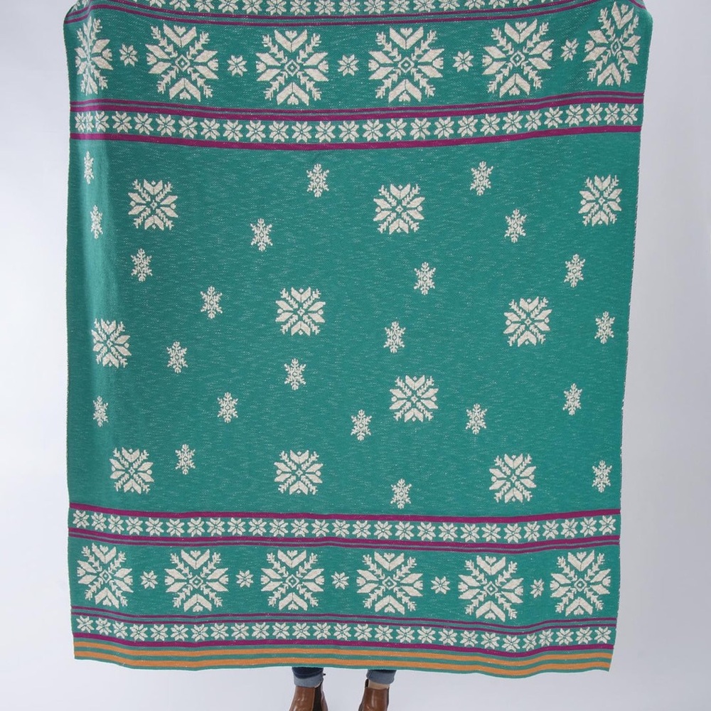 Bohemian Snowflake Throw by Primitives by Kathy